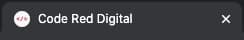 Code-Red.uk Dark Mode favicon in tab